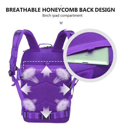 Mochila táctica Molle impermeable de 50 l para senderismo, trekking, supervivencia, caza, viajes al aire libre, camping, para hombre o mujer, Envío 0.00 $.