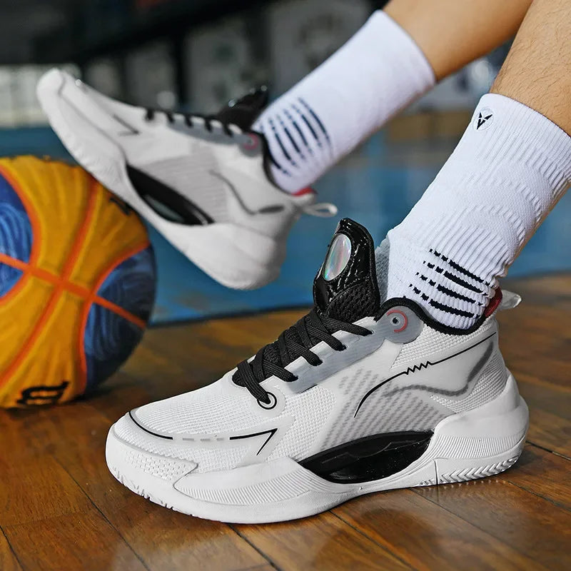 Zapatillas de baloncesto para hombre 2024, transpirables, con amortiguación, antideslizantes, para entrenamiento en gimnasio, deportivas, deportivas