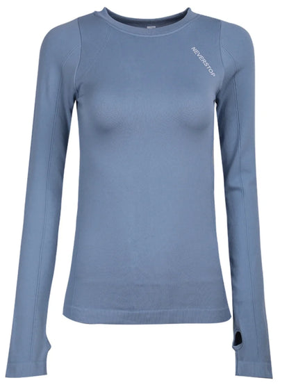 Camisetas de yoga Aithuug para mujer, ropa deportiva, camisetas de invierno y otoño, manga larga, para entrenamiento físico, gimnasio, camiseta ajustada, ropa de yoga