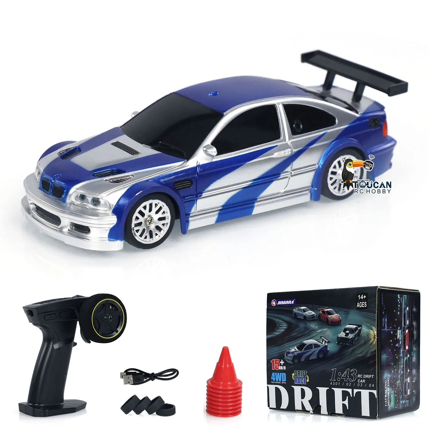 Coche Mini Drifting de carreras RC 4WD a control remoto, escala 1/43, 2,4 g, juguete de vehículo de motor de alta velocidad, modelo para niños, regalos TH 23884, Envío 0.00 $.