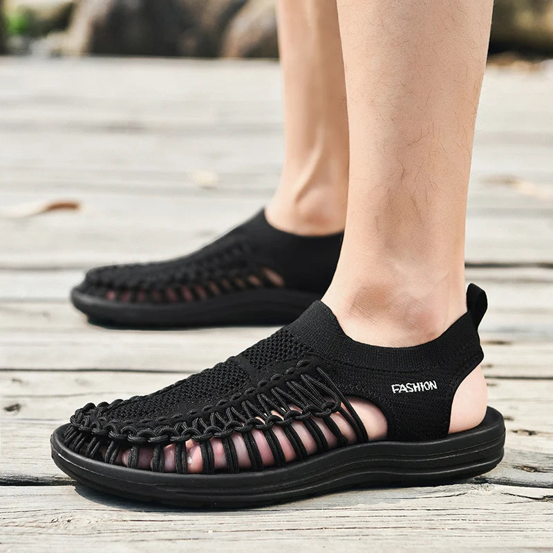 Sandalias Hombre Zapatos de Verano Sandalia Niño Sandalia Hombre Sandas Al Aire Libre Transpirable Comodidad Slip On Plus Talla Grande 45 46 Sandalias Hombre, Envío 0.00 $.