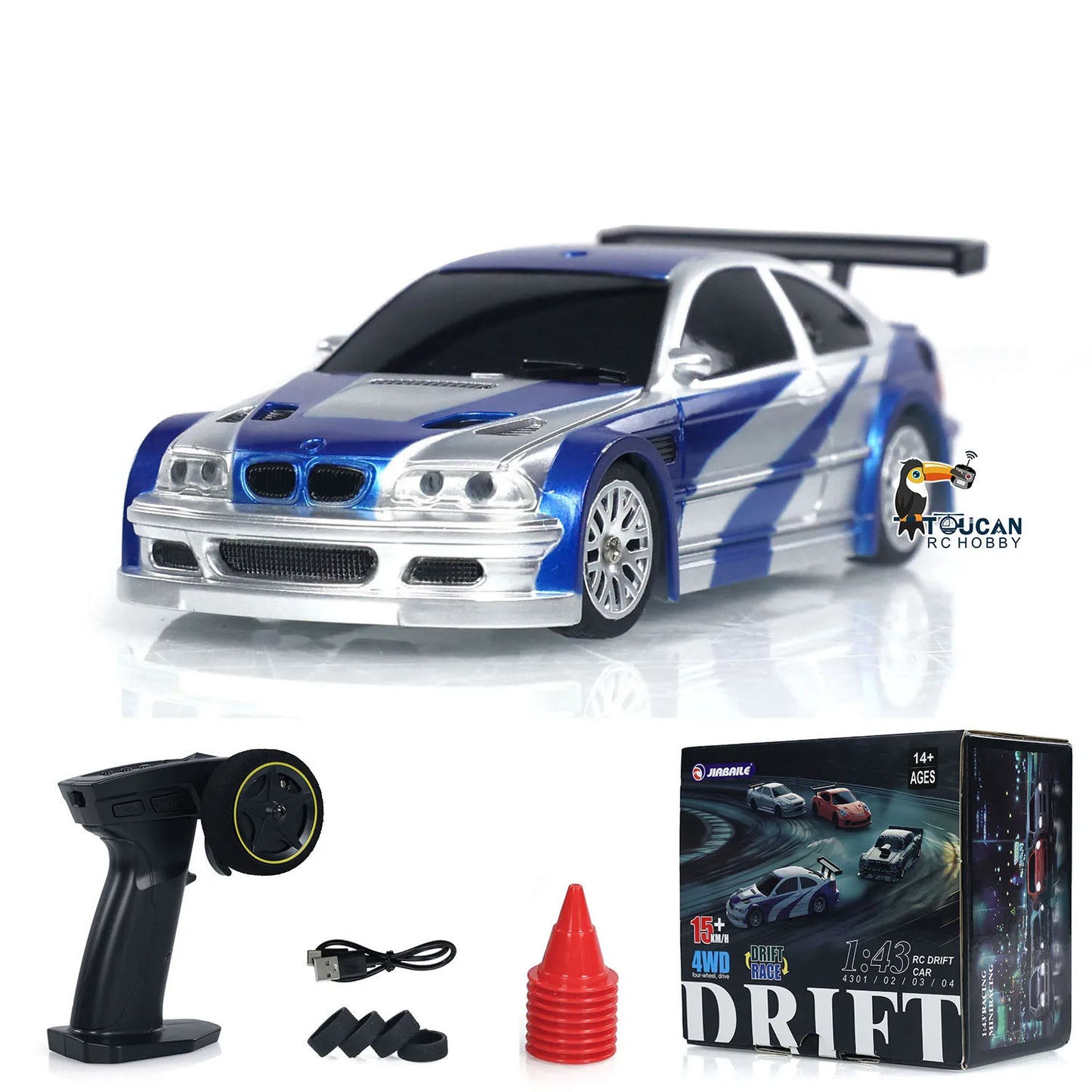 Coches de Regalos Juguetes para exteriores 1/43 RC Mini Race Cars 2.4g Radio Control Drift Car 4WD Modelo de vehículo de motor de alta velocidad para niños TH23884