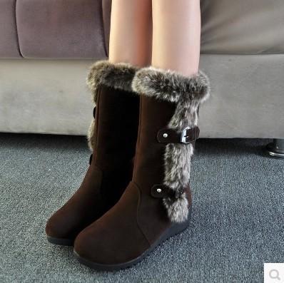 Botas Casual de Moda 2024 | Botas de Nieve Versátiles y Cálidas con Tacón Cuadrado para Mujer | Envío Gratis en **FLIPISHOP.COM**