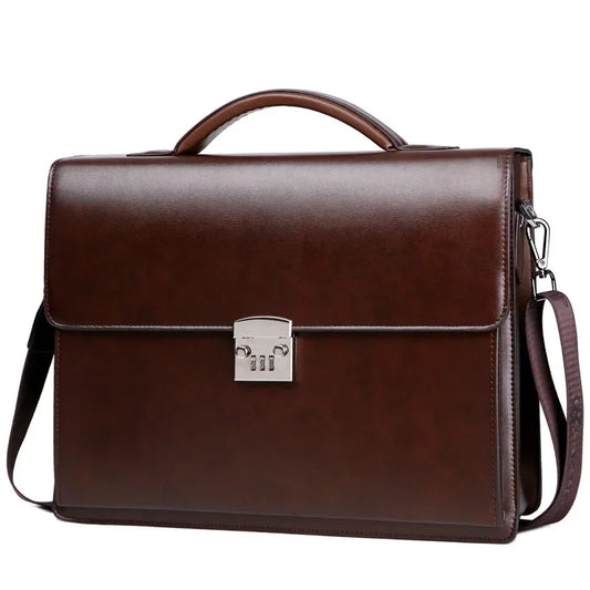 Bolso de cuero para hombre Bolso de lujo Marca Bolsos de mujer Maletín ejecutivo Maleta de hombre Portátil Bolso de mano para hombre Business Tote