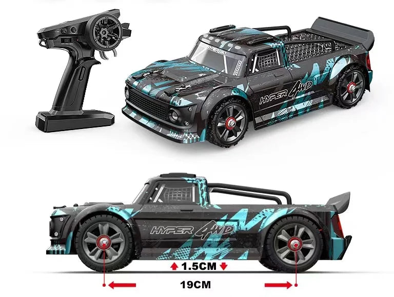 Coche RC sin escobillas 2.4G 1/14 Control remoto 4WD Todoterreno de alta velocidad ESC Vehículo de deriva JuguetesSudadera con capucha gráfica de manga larga con bolsillo canguro.3D, Envío 0.00 $.