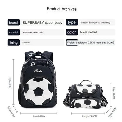 Mochila de fútbol ligera para niños Mochila de anime Mochilas escolares para adolescente Mochila escolar infantil menino