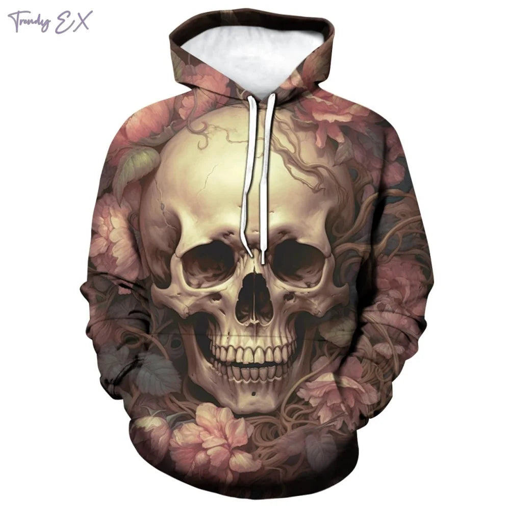 Sudadera con Capucha de Calavera 3D para Hombre | Moda Urbana **FLIPI FULL 3D** 2025 | Envío Gratis en **FLIPISHOP.COM**