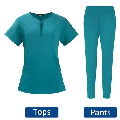 Conjunto de Uniformes Quirúrgicos para Mujeres | Traje de Enfermera y Ropa de Trabajo para Salón de Belleza | Envío Gratis en **FLIPISHOP.COM**