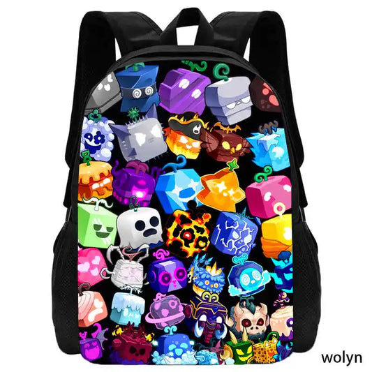 Mochilas escolares para niños Niñas Mochila de dibujos animados Mochila para niños Anime Game Book Bags Ligeros y duraderos