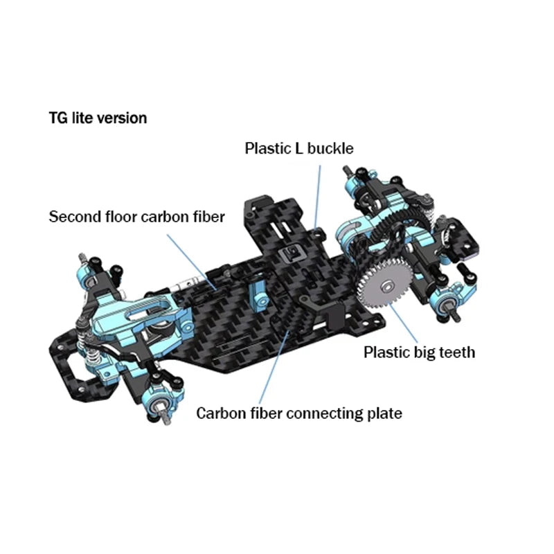 Coche de control remoto TG RACING con tracción trasera, chasis de carreras de derrape, escala 1/24 1/28, Envío 0.00 $.