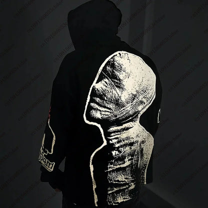 Sudadera con capucha con sudadera con capucha Y2K Vintage Punk Mummy Graphic para hombre Sudadera con capucha casual para adultos y niños