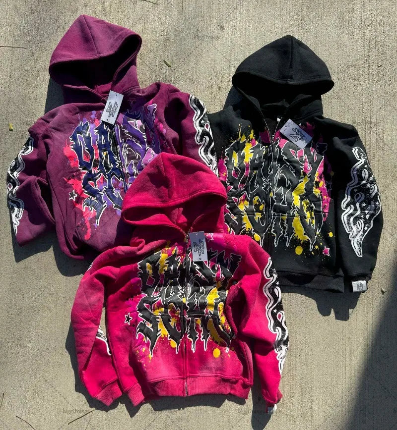 Sudadera con Capucha Holgada y Versátil | Estilo Gótico Punk para Hombre y Mujer | Nueva Moda Hip Hop 2024 | Envío Gratis en **FLIPISHOP.COM**