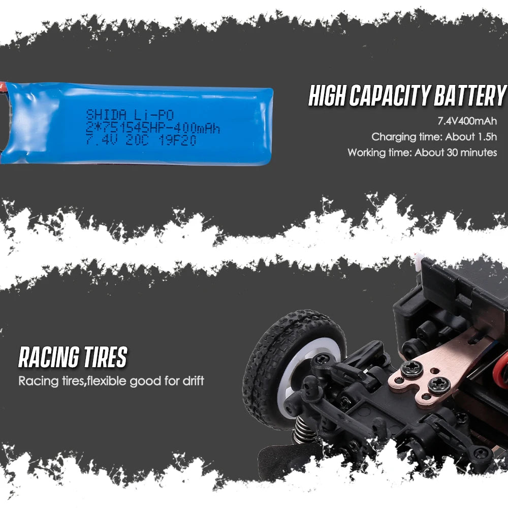 Coche Drifting PRO, WLtoys K989 RC Racing Drift Car 1:28 4WD Drive Off-Road 2.4G Alta Velocidad 30Km/H Alloy RC Car 1/28 Drift Rally Vehicle Juguetes, Envío 0.00 $.