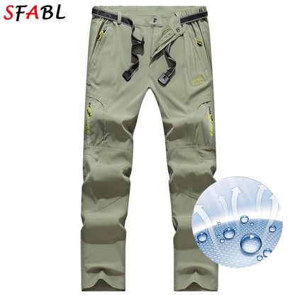 Pantalones de Senderismo para Hombre | L-5XL | Verano | Ligeros | Rápido Secado | Pesca | Jogging | Camping | Pantalones de Viaje con Bolsillos con Cremallera | ¡Envío Gratis en FLIPISHOP.COM!