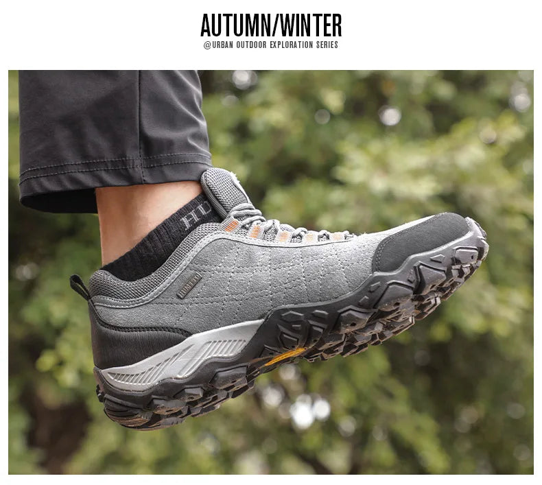 Zapatos de senderismo de lujo para hombre zapatillas de tracking de diseño de lujo de escalada en invierno para hombre zapatos de cuero para deportes al aire libre,Moda-2024., Envío 0.00 $.