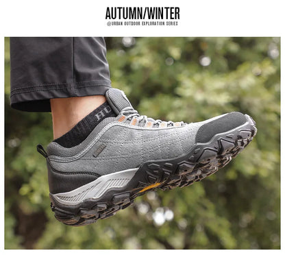 Zapatos de senderismo de lujo para hombre zapatillas de tracking de diseño de lujo de escalada en invierno para hombre zapatos de cuero para deportes al aire libre,Moda-2024., Envío 0.00 $.