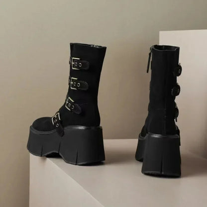 Botas de Tobillo para Mujer 2024 | Alta Calidad con Hebilla de Cinturón y Suela Gruesa Antideslizante | Envío Gratis en **FLIPISHOP.COM**