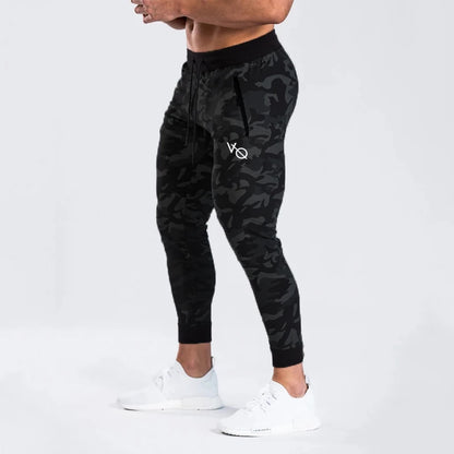 Pantalones deportivos nuevos para hombre, de algodón, con camuflaje, informales, para correr, fitness, gimnasio, culturismo, elásticos