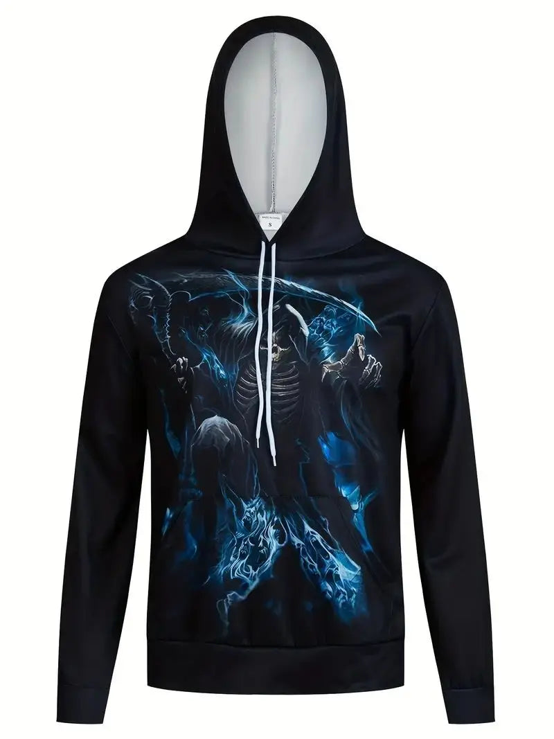 Sudadera con Capucha de Calavera Elegante para Hombre | Moda **FLIPI FULL 3D** 2025  | Envío Gratis en **FLIPISHOP.COM**