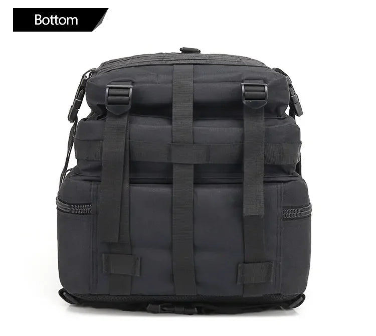 Mochila táctica para hombre, 45 l, gran capacidad, 3 piezas, con parte trasera blanda, impermeable, mochila de asalto Molle para senderismo y caza