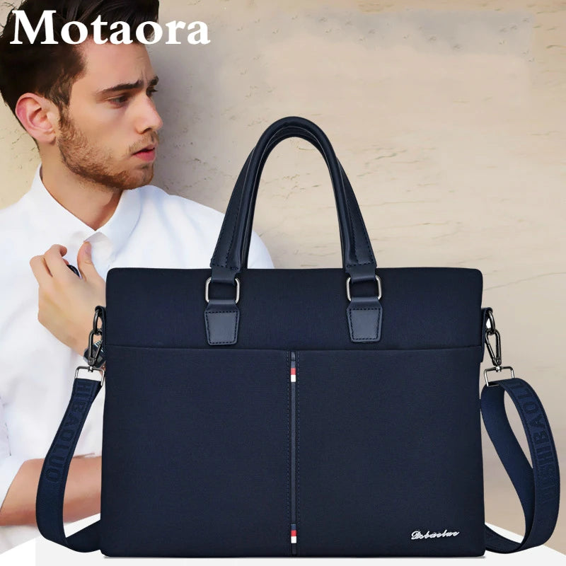 Maletín de Negocios Bolso de Cuero Para Hombre Bolsos de Computadora Portátil para 14 Macbook Lenovo Hombre Bolso de Hombro