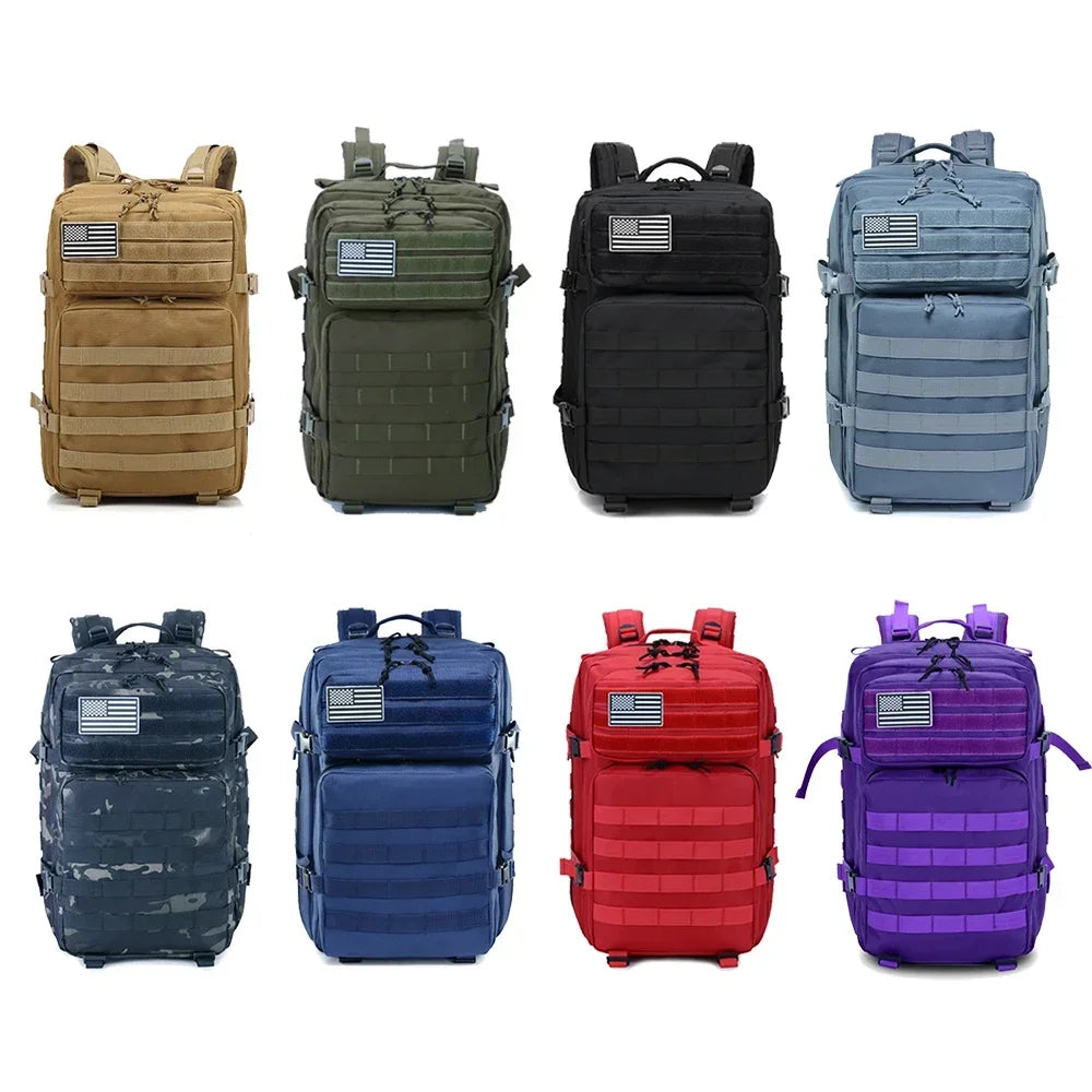 Mochila táctica Molle impermeable de 50 l para senderismo, trekking, supervivencia, caza, viajes al aire libre, camping, para hombre o mujer, Envío 0.00 $.