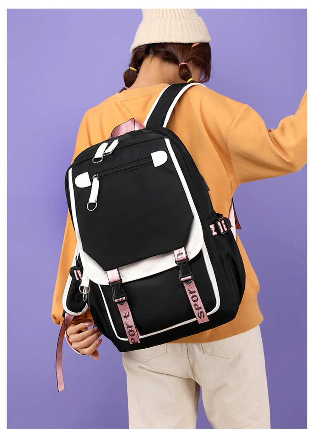 Mochila Estudiante De Secundaria Mochilas Kawaii Unicornio Diseño Mochilas Escolares Carga USB Bagpack Lindo Bolso Anime Mochila Escolar.