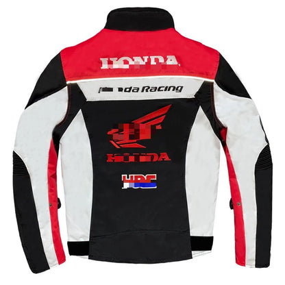 Chaqueta de Invierno | Motociclista Hombre Honda | Traje de Carreras a Prueba de Viento e Impermeable | Ropa de Moto con Armadura Corporal Resistente al Desgaste | Envío Gratis en FLIPISHOP.COM"