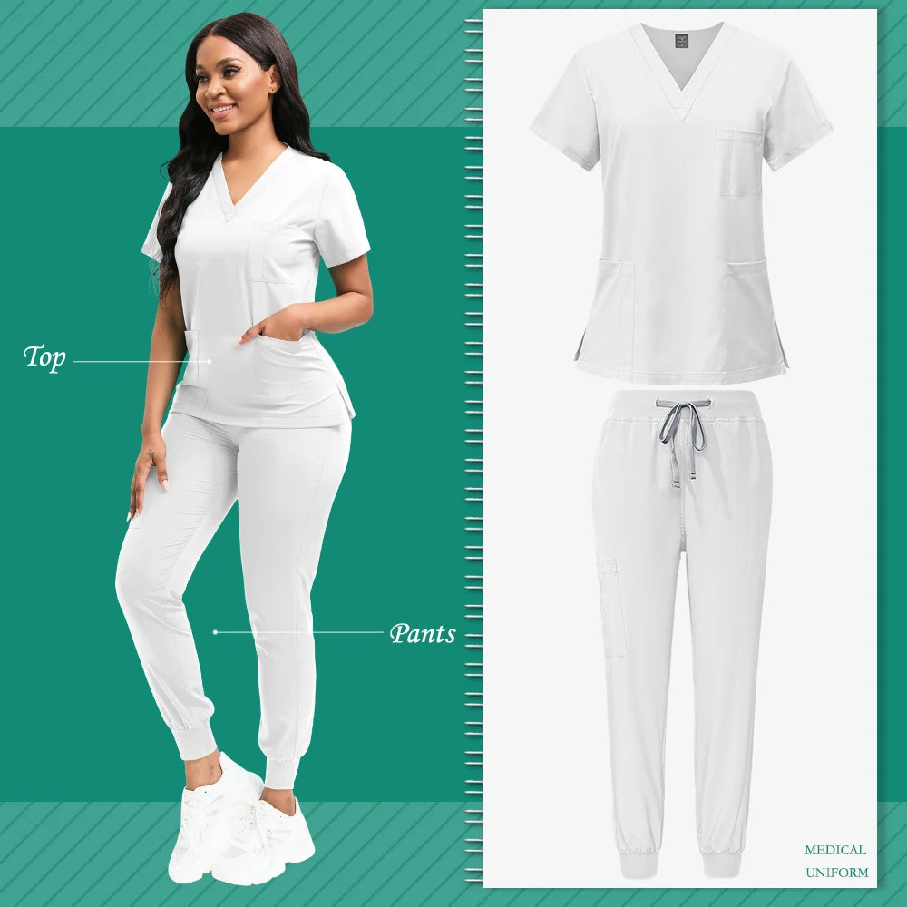 Conjunto de Uniformes Médicos para Mujeres | Uniforme Unisex para Belleza, SPA y Veterinaria | Envío Gratis en **FLIPISHOP.COM**