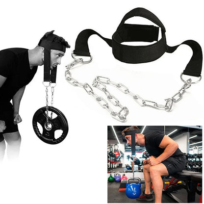 Equipo Deportivo de Entrenamiento de Fuerza para el Cuello | Correa Ajustable para Gimnasio y Fitness | Soporte de Pesas | Envío Gratis en **FLIPISHOP.COM**