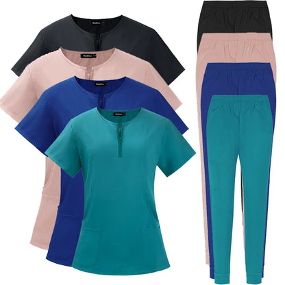 Conjunto de Uniformes Quirúrgicos para Mujeres | Traje de Enfermera y Ropa de Trabajo para Salón de Belleza | Envío Gratis en **FLIPISHOP.COM**