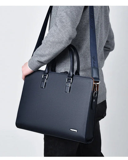 Maleta de lujo Bolsos laterales Business Tote Bag Maletín ejecutivo Hombre Laptop Bolso de mano para hombre Marca