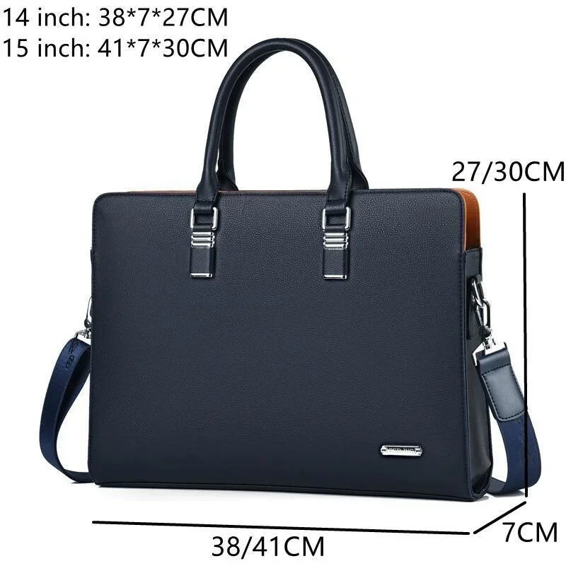 Maleta de lujo Bolsos laterales Business Tote Bag Maletín ejecutivo Hombre Laptop Bolso de mano para hombre Marca