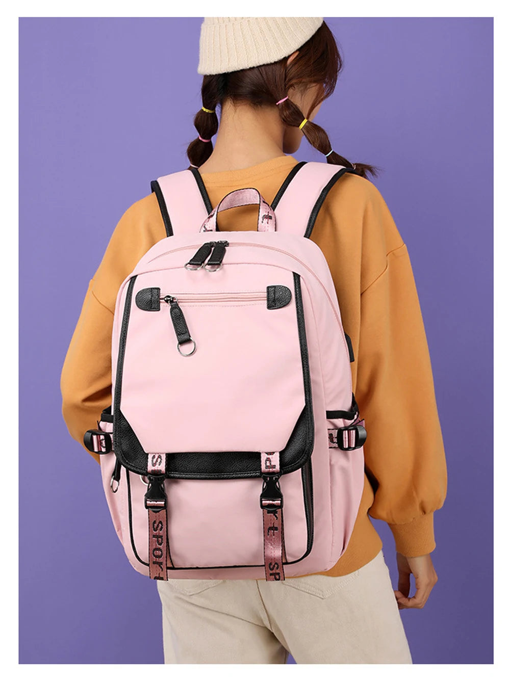 Mochila Estudiante De Secundaria Mochilas Kawaii Unicornio Diseño Mochilas Escolares Carga USB Bagpack Lindo Bolso Anime Mochila Escolar.