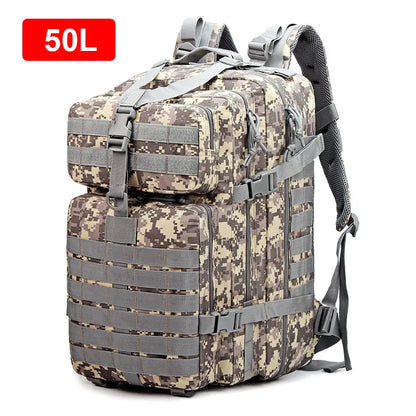 Mochila militar para exteriores de 30 l/50 l, MOLLE, para mujeres y hombres, para senderismo al aire libre, nueva mochila táctica portátil MOLLE 3P, para viajesSudadera con capucha gráfica de manga larga con bolsillo canguro.3D, Envío 0.00 $.