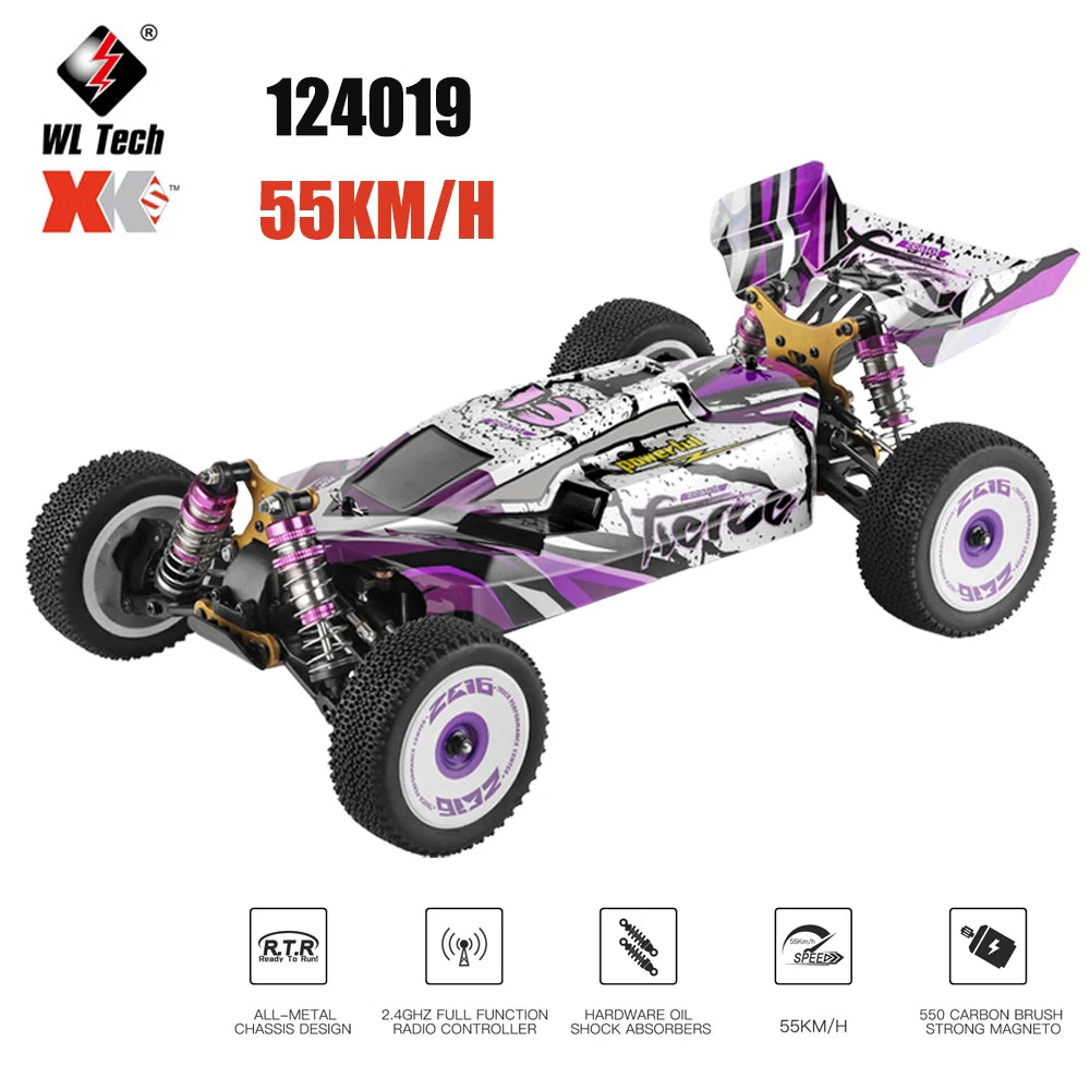 Coches Drifting PRO, WLtoys 124017 75KM/H 124019 55KM/H 124008 60KM/H 2.4G RC Coche sin escobillas 4WD Eléctrico de alta velocidad Drift Control remoto Juguetes 3000mAhSudadera con capucha gráfica de manga larga con bolsillo canguro.3D, Envío 0.00 $.