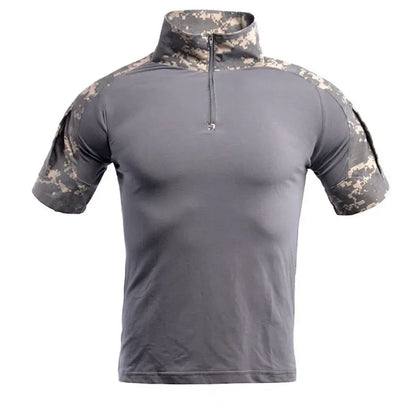 Camisetas tácticas para hombre, camisetas deportivas para exteriores, camisetas militares de secado rápido, camisa de manga corta, senderismo, caza, ropa de combate del ejército para hombre, transpirable