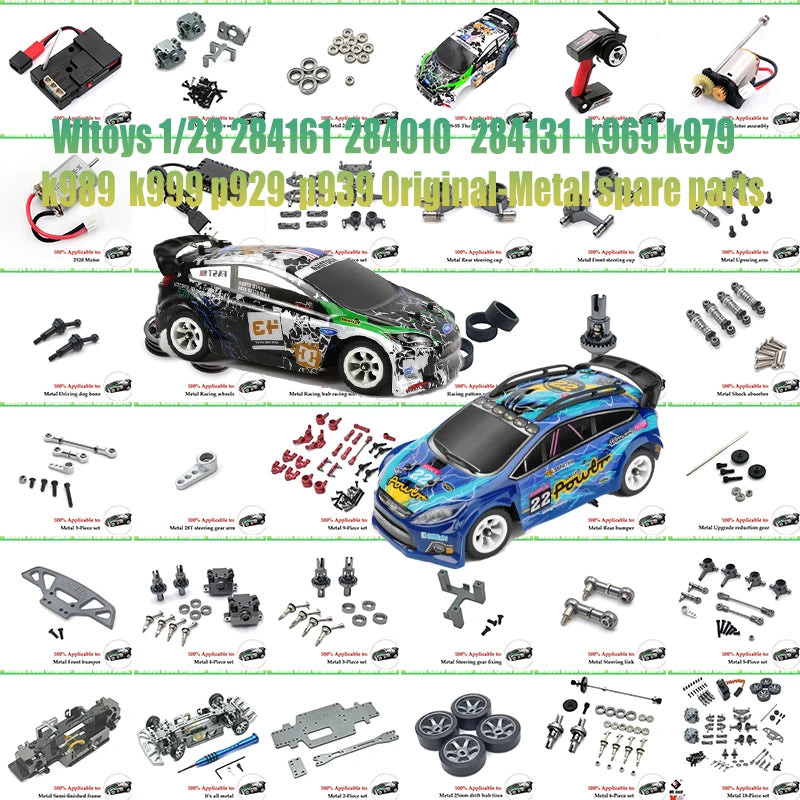 Coches Drifting PRO,Wltoys K989 K969 1:28 RC Car Repuestos Actualización Piezas de metal Brazo oscilante superior/inferior Receptor de control remoto Amortiguador Diferencial, Envío 0.00 $.