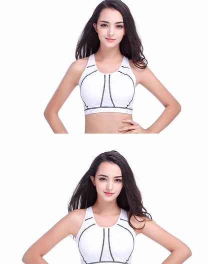 Tops deportivo de alto impacto con relleno, sin aros, de cobertura total, para mujer, nuevo sujetador deportivo tipo bralette para mujer