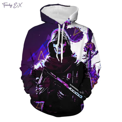 Sudadera con Capucha de Calavera 3D para Hombre | Moda Urbana **FLIPI FULL 3D** 2025 | Envío Gratis en **FLIPISHOP.COM**