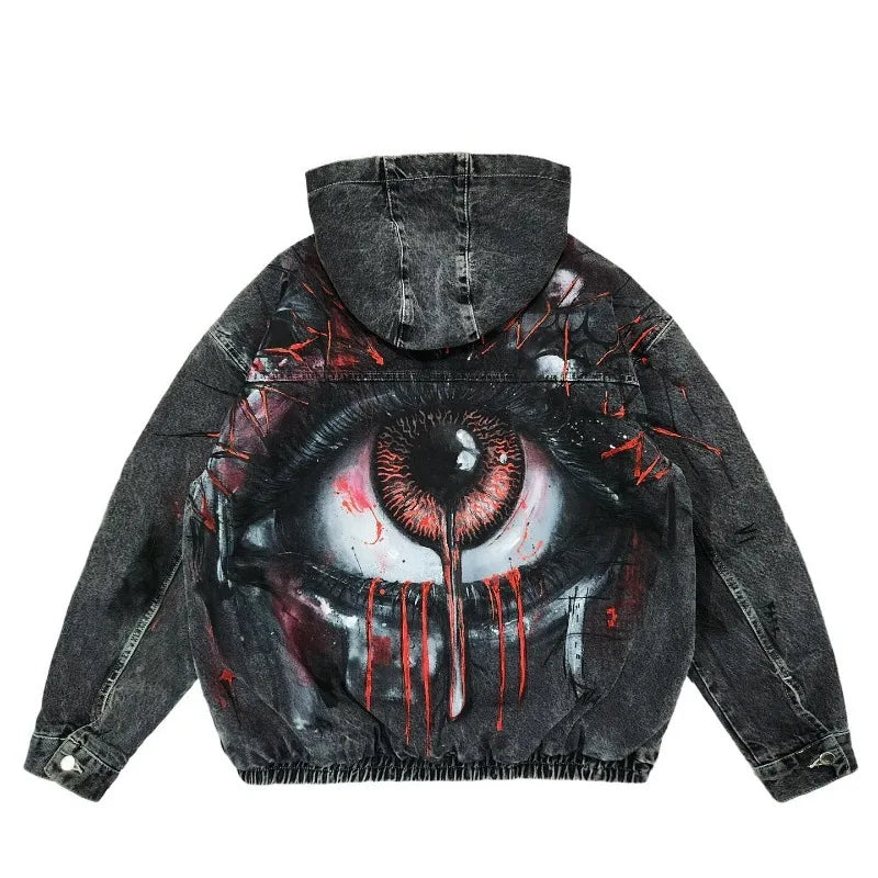 Chaqueta de Mezclilla para Hombre | Estilo Streetwear Vintage Hip Hop | Nueva Moda Casual Joker | Sin Gastos De Envío | **FLIPISHOP.COM**