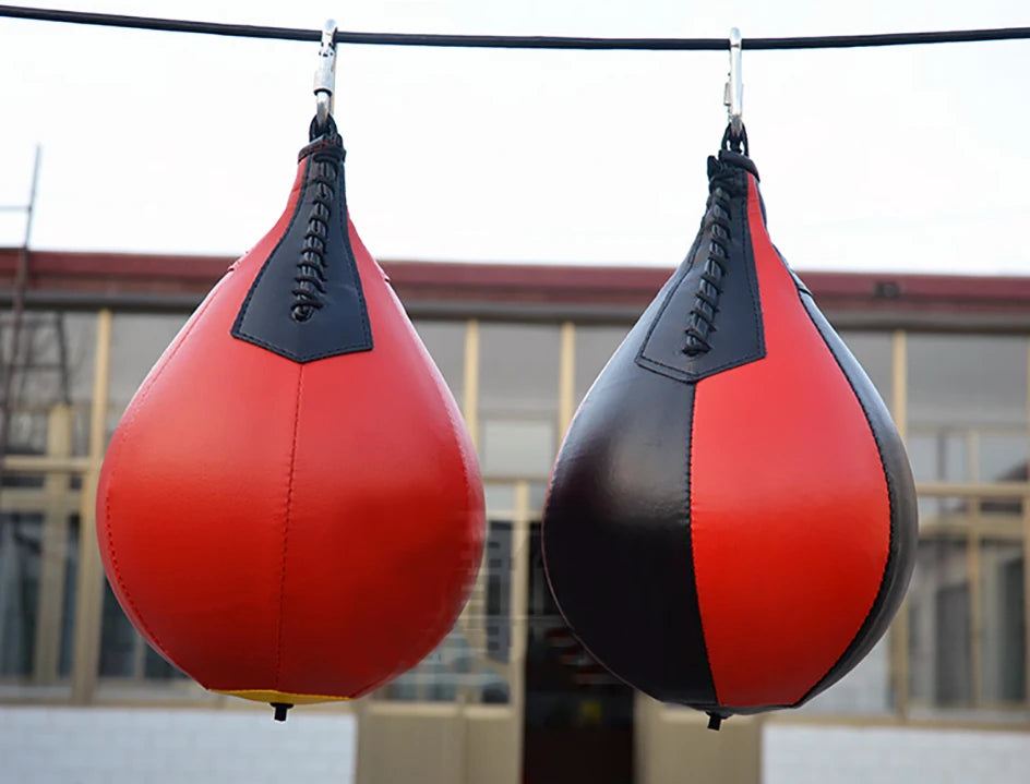 Equipo deportivo, Sacos de arena con forma de pera giratoria para boxeo de velocidad, de cuero sintético, para colgar, para entrenamiento de boxeo, Muay Thai, MMA, Envío 0.00 $.