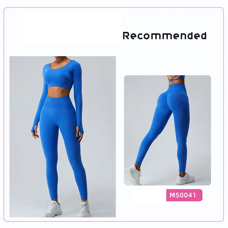 Tops deportivos para mujer Hollow out Yoga Tops de manga larga Camiseta para correr con orificio para el pulgar Niñas Slim Gym Fitness Crop Top Sudaderas Mujer