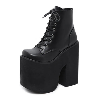 Botas de Mujer Talla 43 INS | Botines de Tacón Alto Plataforma Estilo Punk Gótico | Envíos Gratis en **FLIPISHOP.COM**