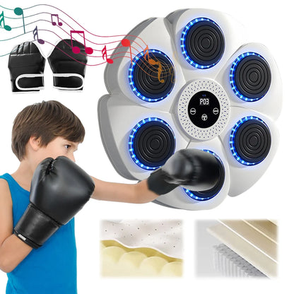 Máquina de Boxeo con Música Inteligente 2025 | Entrenador de Boxeo para Adultos y Niños | Ejercicios en Casa | Entrenamiento de Respuesta | Objetivo de Pared | Envío Gratis en **FLIPISHOP.COM**