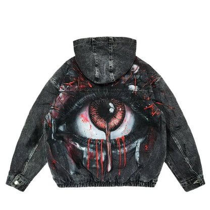 Chaqueta de Mezclilla para Hombre | Estilo Streetwear Vintage Hip Hop | Nueva Moda Casual Joker | Sin Gastos De Envío | **FLIPISHOP.COM**