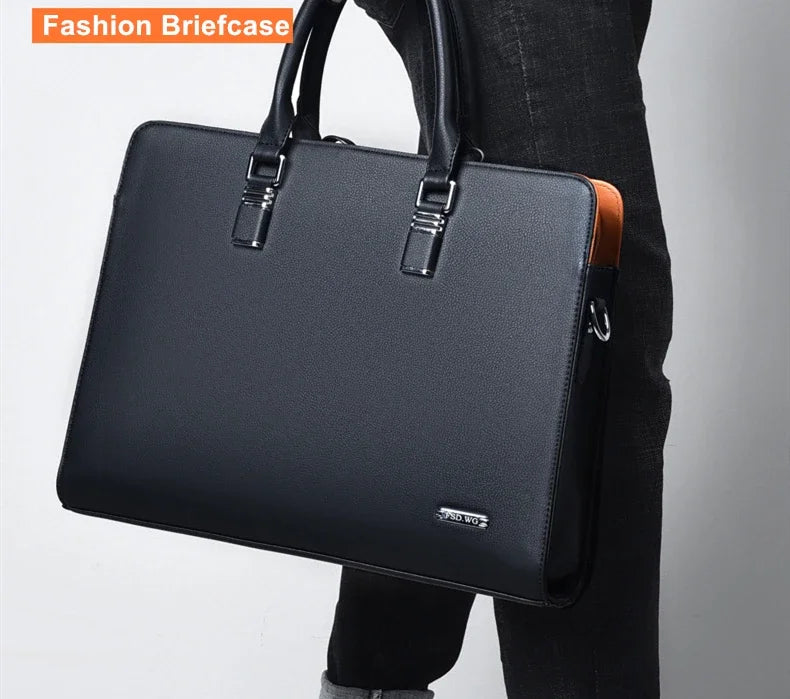 Maleta de lujo Bolsos laterales Business Tote Bag Maletín ejecutivo Hombre Laptop Bolso de mano para hombre Marca