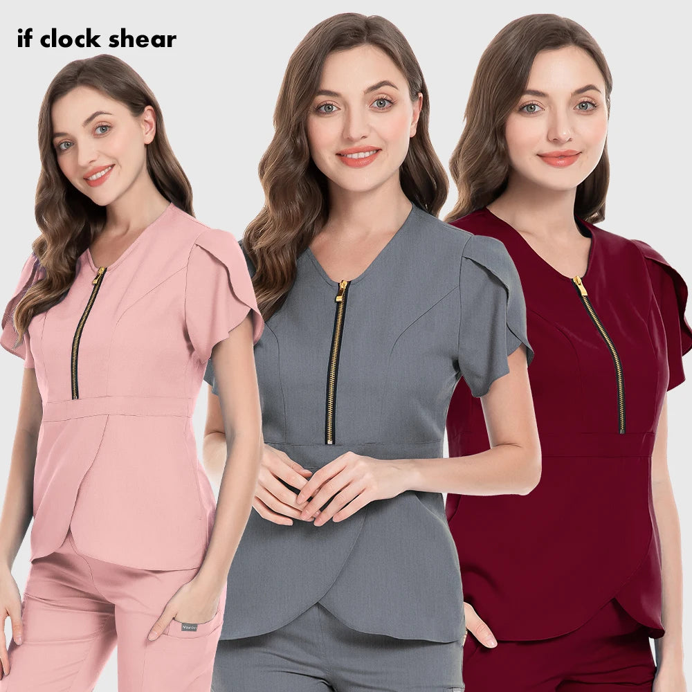 Camiseta, Unisex Uniforme médico quirúrgico Blusa Blusas médicas Blusas médicas Ropa de trabajo veterinaria Traje de hospital Mujer, Envío 0.00 $.