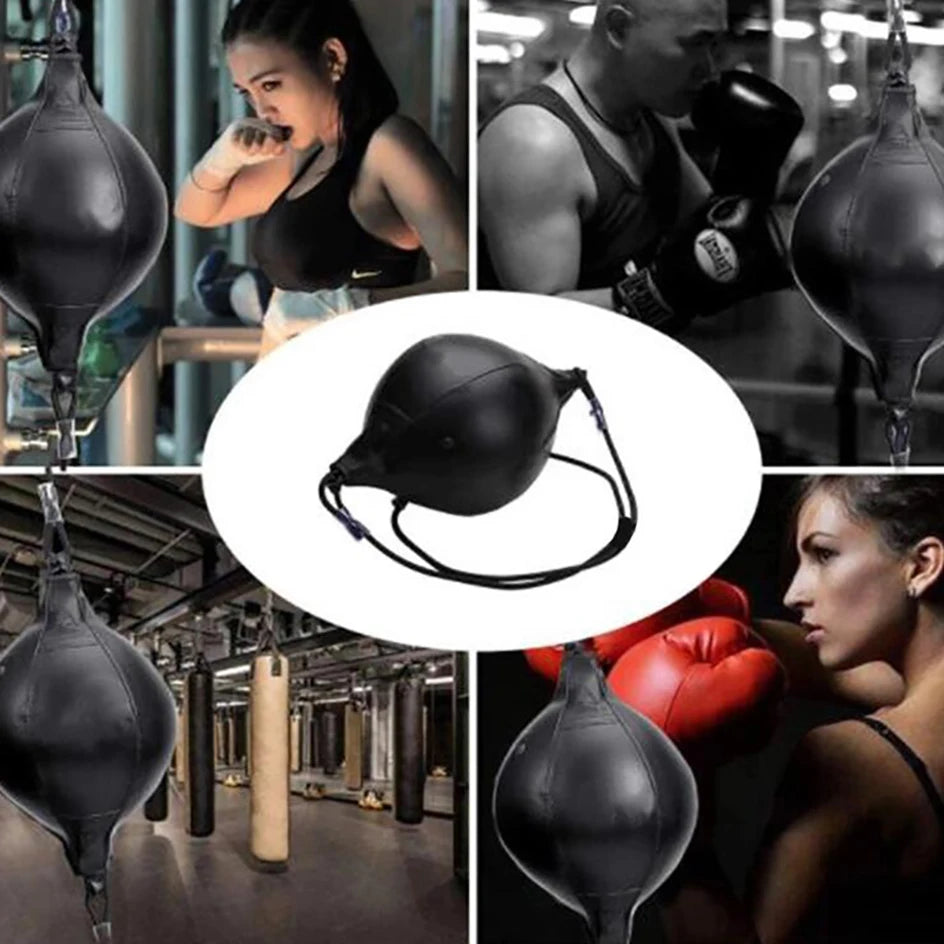 Equipo deportivo, Sacos de arena con forma de pera giratoria para boxeo de velocidad, de cuero sintético, para colgar, para entrenamiento de boxeo, Muay Thai, MMA, Envío 0.00 $.