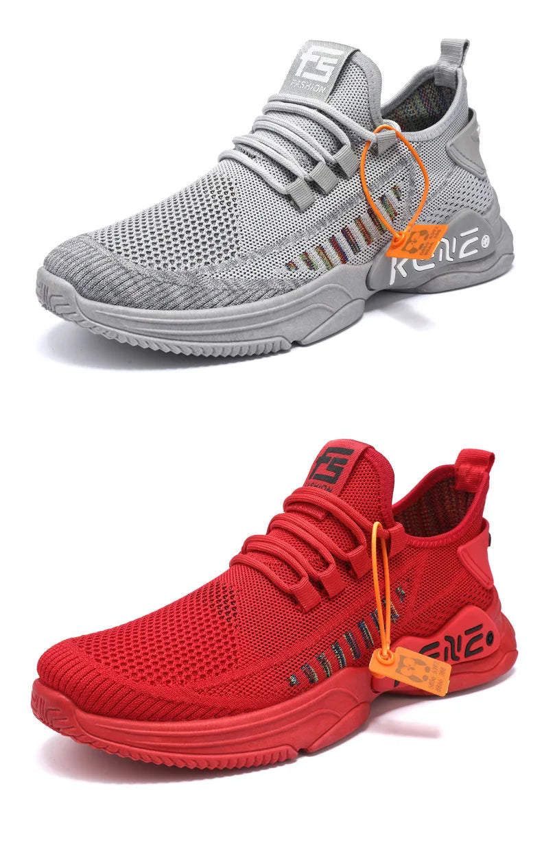 Zapatos Deportivos Primavera Nueva Moda Transpirable Antideslizante Casual Con Cordones Hombres Al Aire Libre Cómodos Zapatos Para Correr